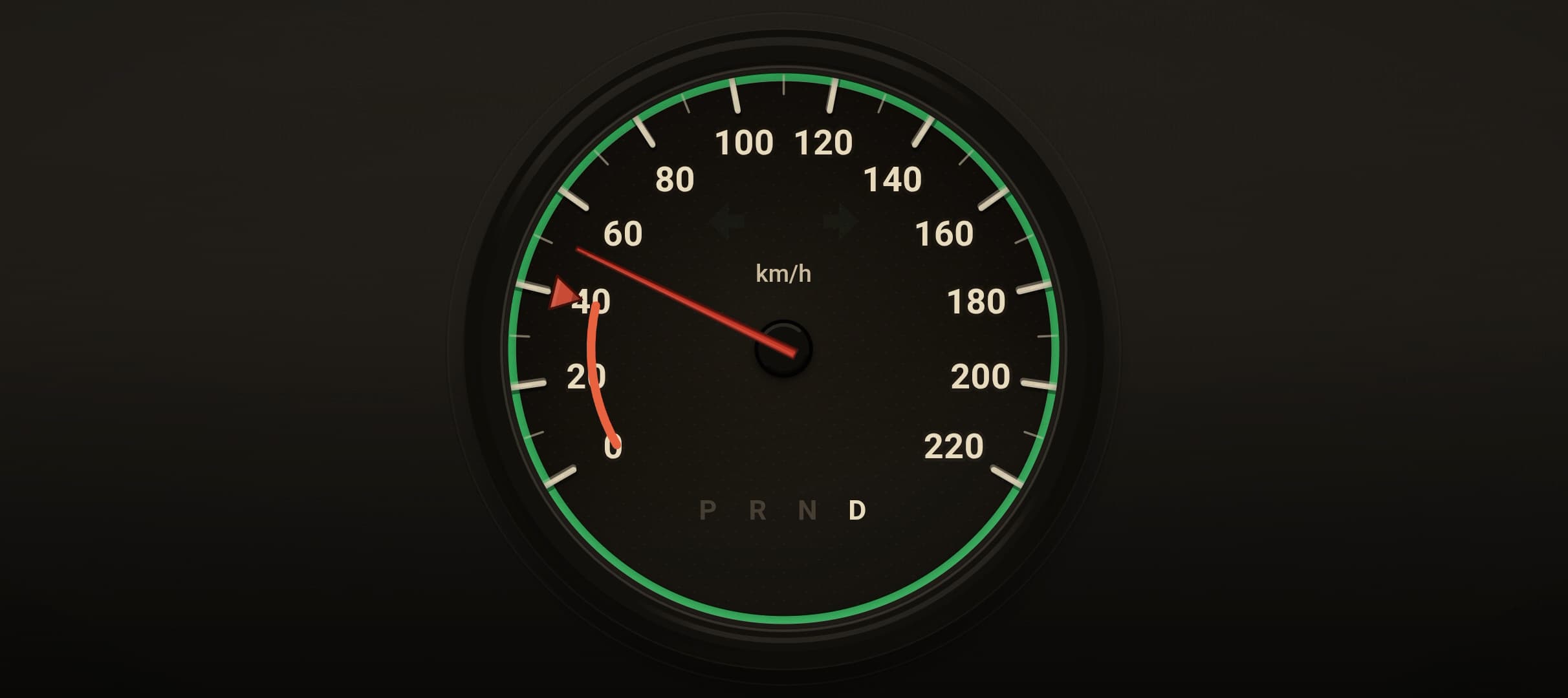 The Analog dash app running in DashPilot