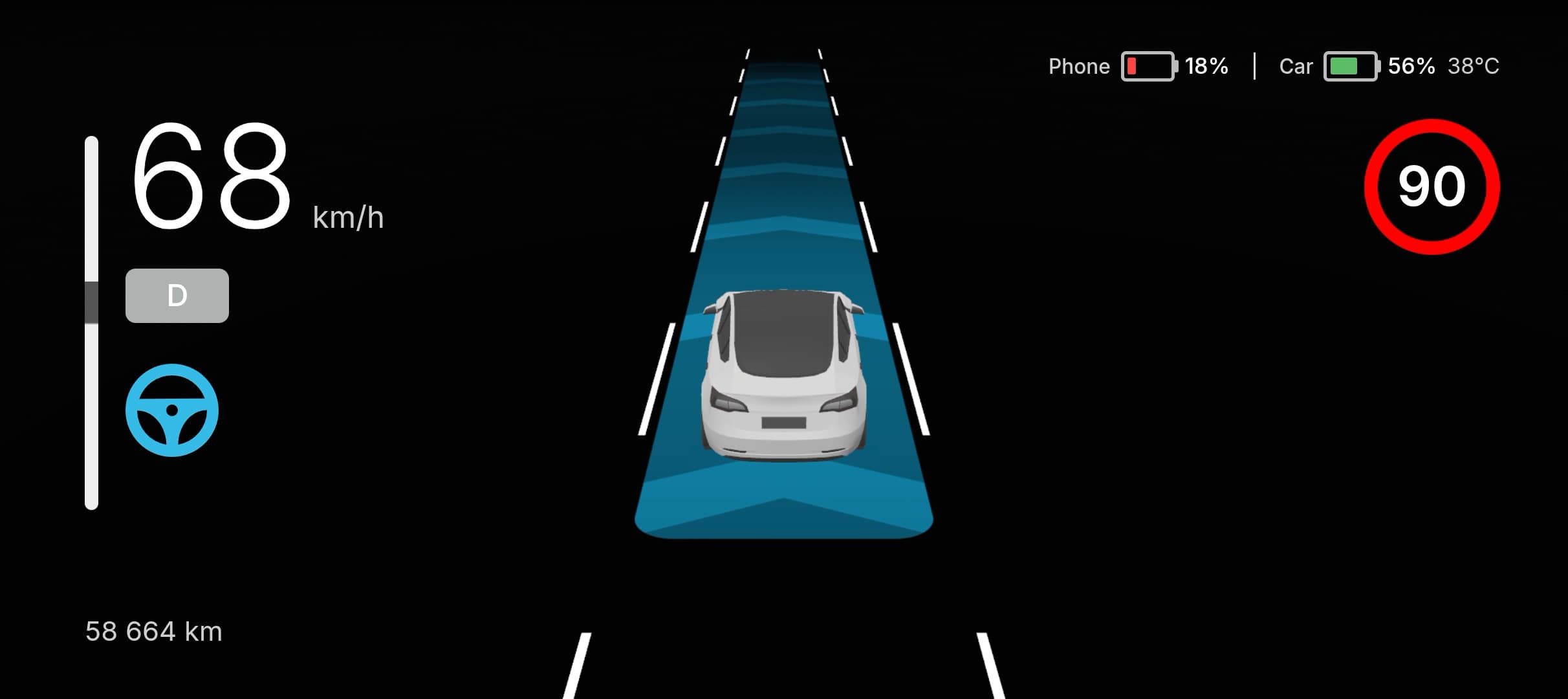 The Vanilla dash app running in DashPilot