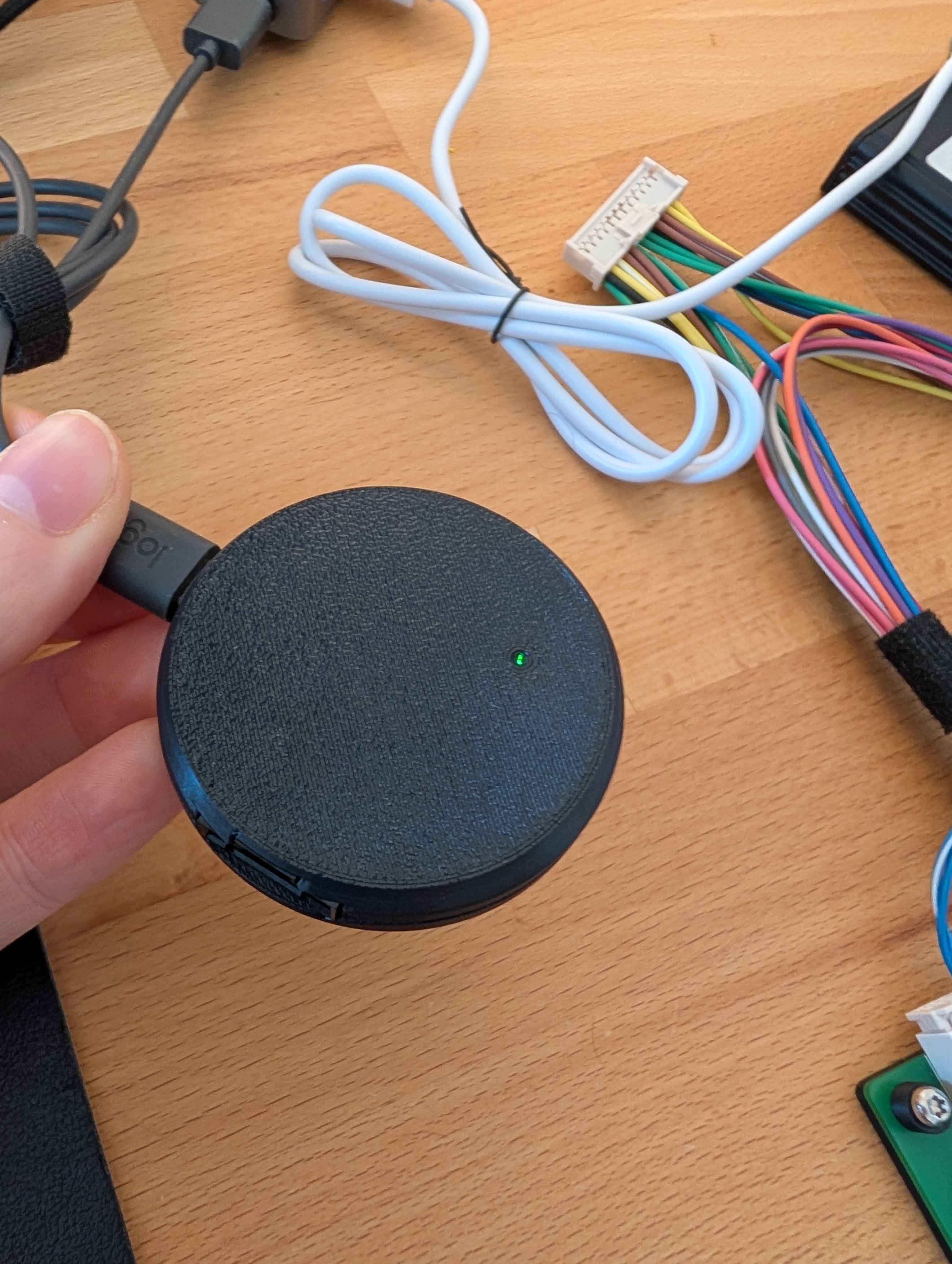 The DashKit device with its CAN-FD harness